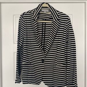 Black and white striped jacket